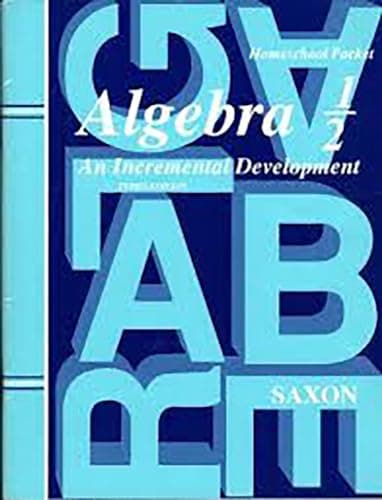 Book cover for Saxon Algebra 1/2: Level 1/2 by John Saxon