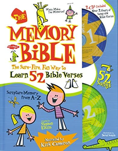 Book cover for The Memory Bible: The Sure-Fire Way to Learn 52 Bible Verses by Elkins, Stephen