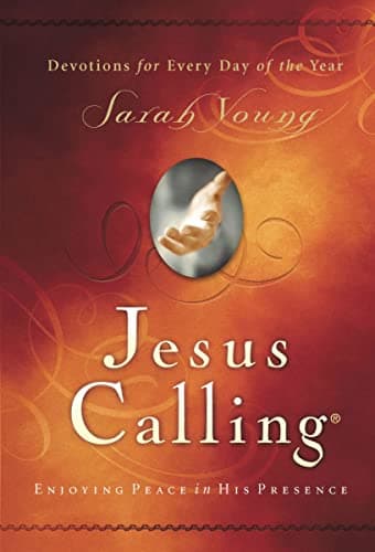 Book cover for Jesus Calling, Padded Hardcover, with Scripture References: Enjoying Peace in His Presence (A 365-Day Devotional) by Sarah Young