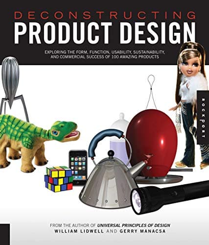 Book cover for Deconstructing Product Design: Exploring the Form, Function, Usability, Sustainability, and Commercial Success of 100 Amazing Products by Lidwell, William