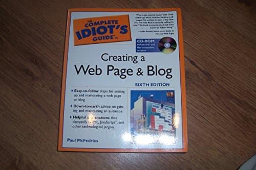 Book cover for The Complete Idiot's Guide to Creating a Web Page & Blog, 6E by McFedries, Paul