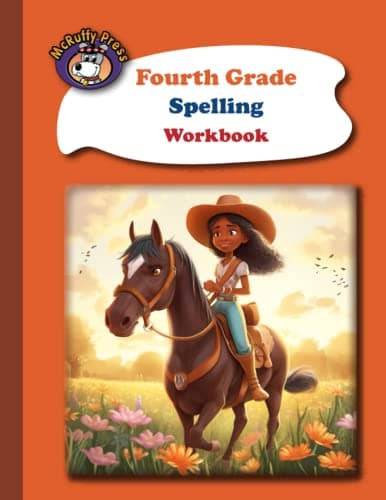 Book cover for McRuffy Press Fourth Grade Spelling Workbook by DAVIS, BRIAN