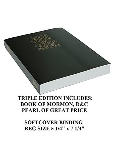 Book cover for The Book of Mormon, the Doctrine and Covenants, the Pearl of Great Price by M.A., D. Litt. R.F. Patterson