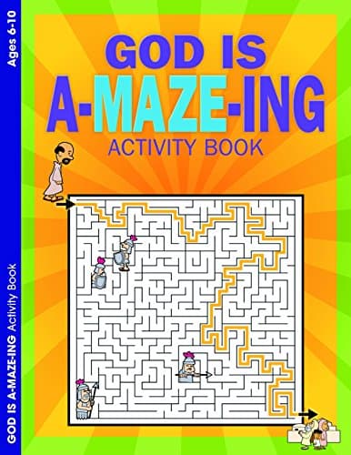 Book cover for GOD is A-MAZE-ING by Warner Press Kids