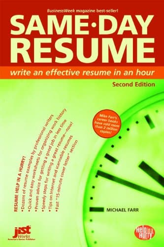 Book cover for Same-Day Resume (Help in a Hurry) by Farr, Michael