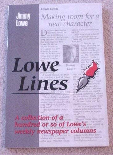 Book cover for Lowe Lines by Jimmy Lowe