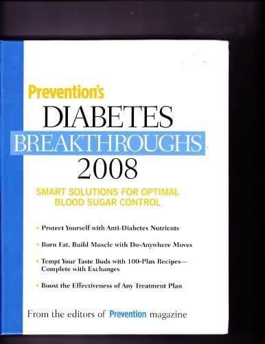 Prevention's Diabetes Breakthroughs 2008, Walking Fit by Editor (2007) Hardcover