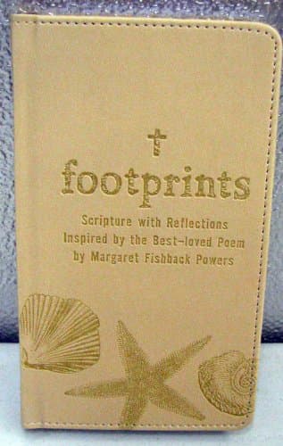 Book cover for Footprints: Scripture with Reflections Inspired By the Best-loved Poem. (Hallmark Zondervan BOK3104) by Margaret Fishback Powers