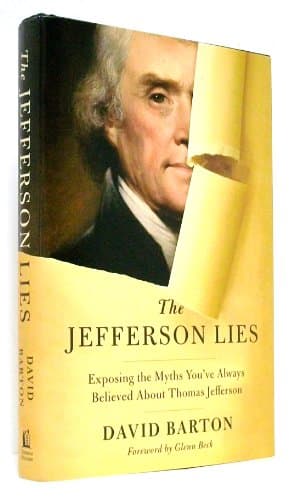 Book cover for The Jefferson Lies: Exposing the Myths You've Always Believed About Thomas Jefferson by Barton, David