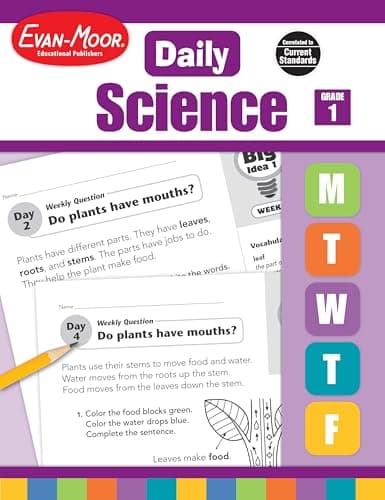 Book cover for Evan-Moor Daily Science Book, Grade 1 by Evan-Moor Educational Publishers
