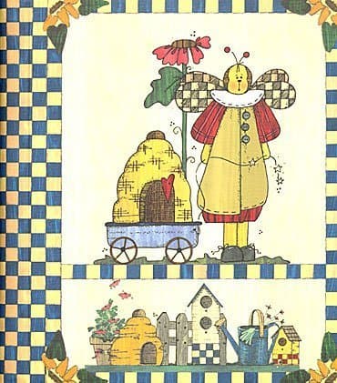 Folk Angel Greeting Card Organizer & Address Book