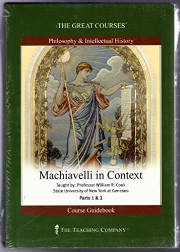 Book cover for Machiavelli in Context by Professor Wm. Cook