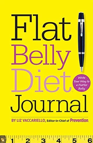 Book cover for Flat Belly Diet! Journal: Write Your Way to a Flatter Belly by Vaccariello, Liz