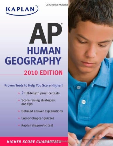 Book cover for Kaplan AP Human Geography 2010 by Swanson, Kelly