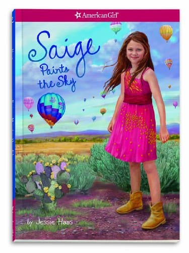 Book cover for Saige Paints the Sky (American Girl, 2) by Jessie Haas