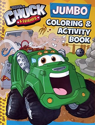 Book cover for Chuck & Friends Jumbo Coloring & Activity Book (Tonka Town) by Hasbro