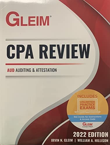 Book cover for CPA Review: AUD Auditing & Attestation by Irvin N. Gleim