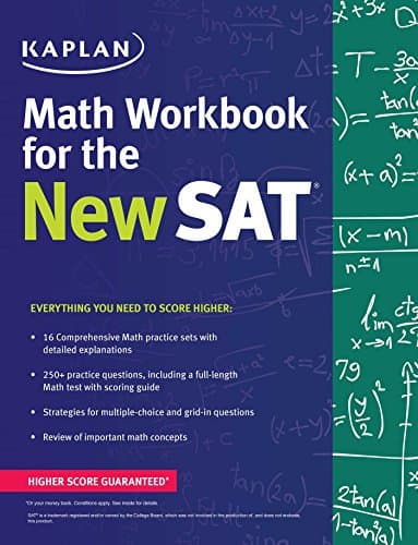 Book cover for Kaplan Math Workbook for the New SAT (Kaplan Test Prep) by Kaplan Test Prep