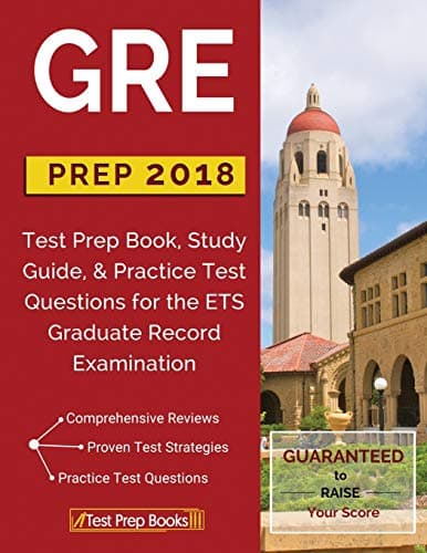 Book cover for GRE Prep 2018: Test Prep Book, Study Guide, & Practice Test Questions for the ETS Graduate Record Examination by Books, Test  Prep