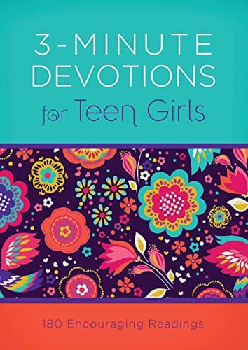 Book cover for 3-Minute Devotions for Teen Girls: 180 Encouraging Readings by Frazier, April