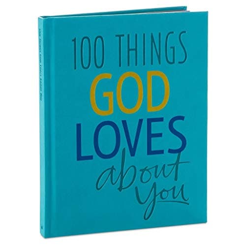Book cover for 100 Things God Loves About You by Hallmark Gift Books