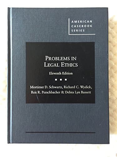 Book cover for Problems in Legal Ethics (American Casebook Series) by Schwartz, Mortimer D