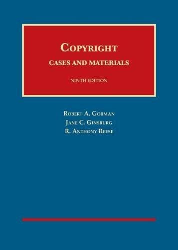 Book cover for Copyright (University Casebook Series) by Gorman, Robert