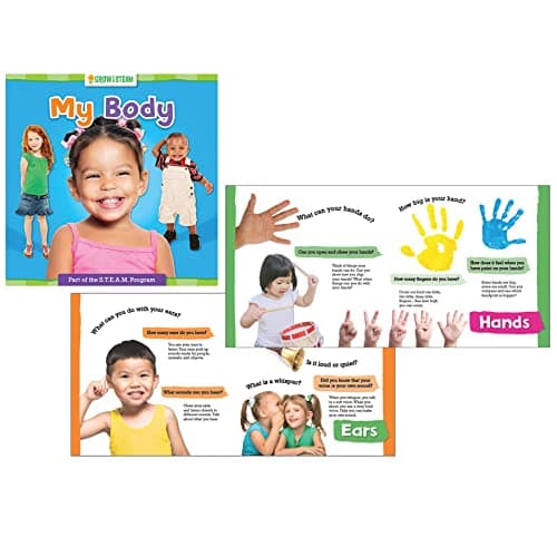 Book cover for Garden Learning Grow with STEAM Board Book, My Body by Marnie Forestieri