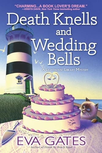 Book cover for Death Knells and Wedding Bells (A Lighthouse Library Mystery) by Gates, Eva