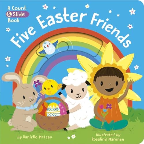 Book cover for Five Easter Friends: A Count & Slide Book by McLean, Danielle