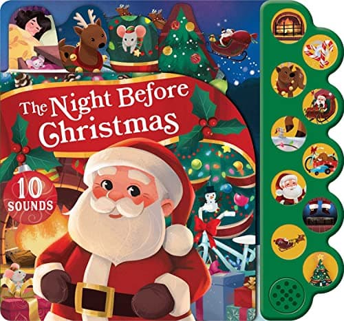 Book cover for The Night Before Christmas 10-Button Sound Book by Moore, Clement C.