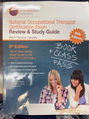 Book cover for TherapyEd's National Occupational Therapy Certification Exam Review and Study Guide--9th edition by Fleming-Castaldy, Rita P.