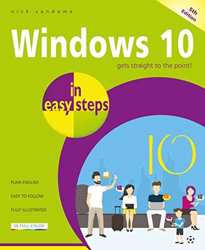 Book cover for Windows 10 in easy steps by Vandome, Nick