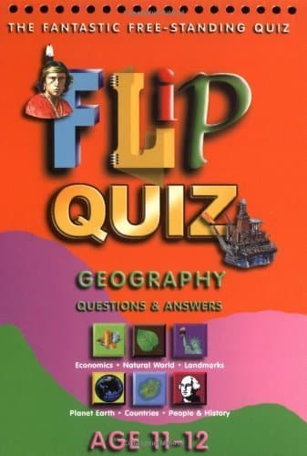 Book cover for Geography Age 11-12: Flip Quiz: Questions & Answers (Flip Quiz series) by miles-kelly-staff