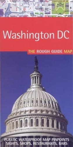 Book cover for The Rough Guide Map to Washington DC by Rough Guides
