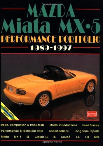 Book cover for Mazda Miata MX5 Performance Portfolio, 1989-1997 by Clarke, R.M.