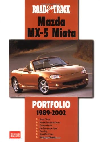 Book cover for Road & Track Mazda MX-5 Miata 1989-2002 Portfolio by Clarke, R.M.