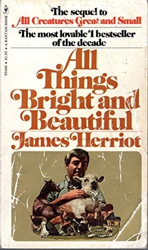 Book cover for all things bright and beautiful by James Herriot