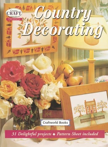 Book cover for Country Decorating by Craftworld Books