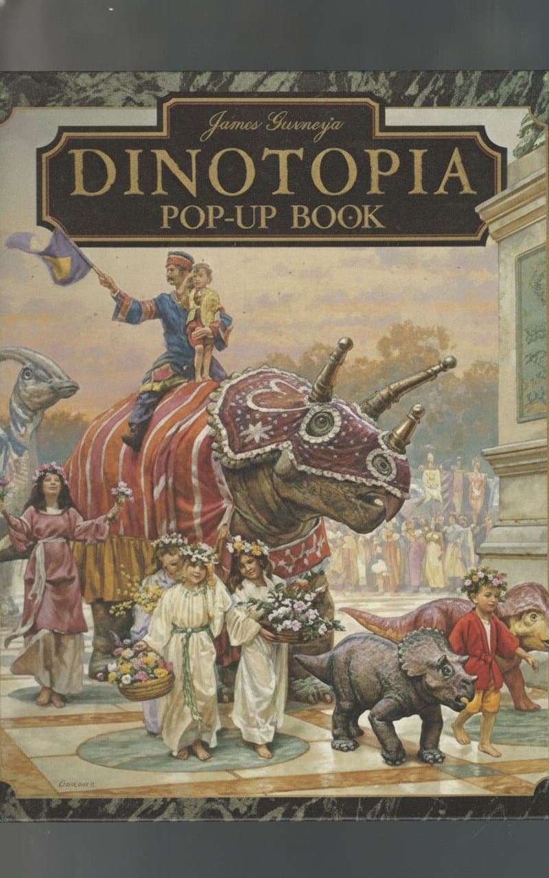 Book cover for James Gurney's Dinotopia Pop-Up Book by Gurney, James