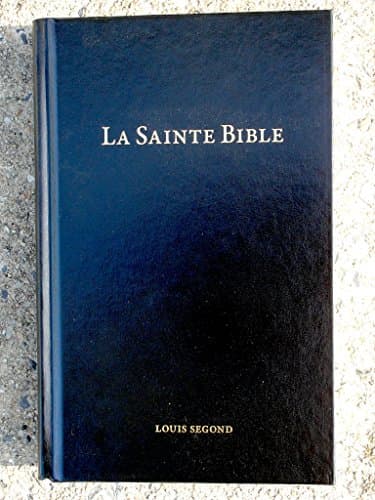 Book cover for French Bible, Segond 1910, La Saint Bible, Black Quality Hardcover by The Bible League