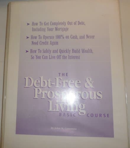 Book cover for The Debt-Free and Prosperous Living Basic Course (Book and Cassettes) by Commuta, John M.