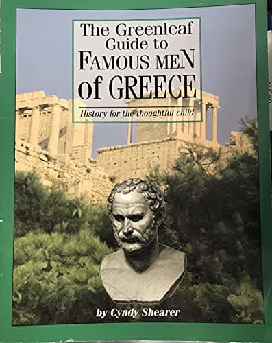Book cover for The Greenleaf Guide to Famous Men of Greece by Cyndy A. Shearer