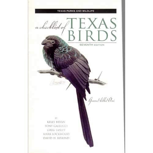 Book cover for A Checklist of Texas Birds by Kelly Bryan