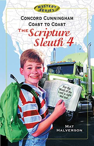 Book cover for Concord Cunningham Coast to Coast: The Scripture Sleuth 4 (Concord Cunningham Mysteries (Paperback)) by Halverson, Mat