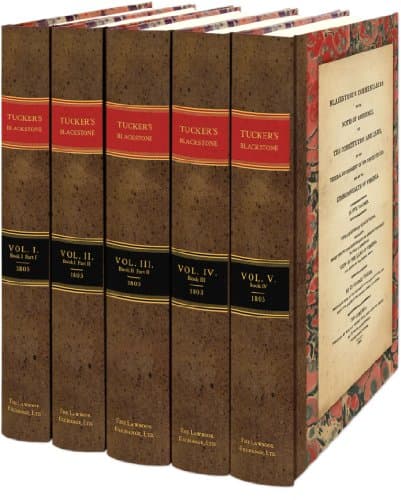 Book cover for Blackstone's Commentaries: With Notes of Reference to the Constitution and Laws, of the Federal Government of the United States, and of the Commonwealth of Virginia : In Five by Tucker, George