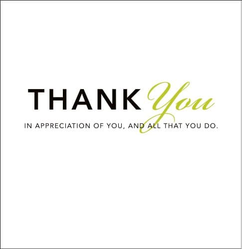 Book cover for Thank You: In Appreciation of You, and All That You Do (Gift of Inspiration) by Zadra, Dan