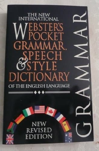 Book cover for The New International Webster's Pocket Grammar, Speech & Style Dictionary by Webster