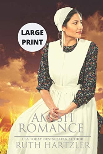 Book cover for Amish Romance LARGE PRINT (Amish Bed & Breakfast) by Hartzler, Ruth