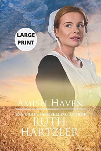 Book cover for Amish Haven LARGE PRINT (Amish Bed & Breakfast) by Hartzler, Ruth